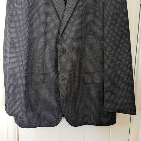 Boss by Hugo Boss Wool Sports Coat Jacket Blazer Academia Minimalist Preppy 46R - Picture 4 of 10